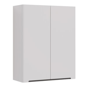 Изображение товара Шкаф Lemark Buno LM04B60SH, 50 см, подвесной, белый глянец/серый матовый