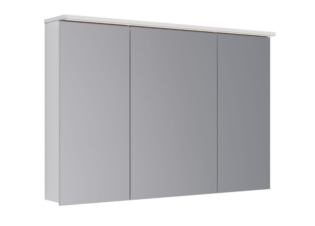 Изображение товара Шкаф зеркальный Lemark Зенон/Zenon LM120ZS-Z, 120 см, подвесной, LED-подсветка, с розеткой, белый глянец Изображение товара Шкаф зеркальный Lemark Зенон/Zenon LM120ZS-Z, 120 см, подвесной, LED-подсветка, с розеткой, белый глянец