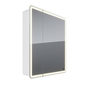 Изображение товара Зеркальный шкаф Lemark Element LM70ZS-E, 70 см, LED-подсветка, с розеткой, белый матовый