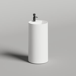 Изображение товара Раковина Salini Armonia 130421TMF, 45 см, из искусственного камня S-Stone, цвет белый матовый, покраска по RAL полностью
