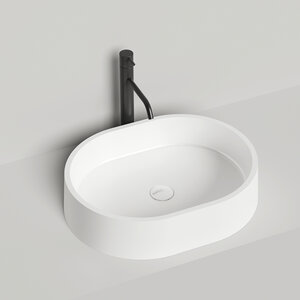 Изображение товара Раковина накладная Salini Gloria 1102211M, 60 см, из искусственного камня S-Stone, цвет белый матовый