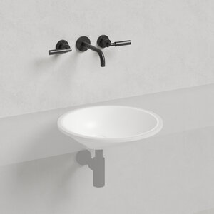 Изображение товара Раковина накладная Salini Marea 1802208M, 45 см, из искусственного камня S-Stone, цвет белый матовый