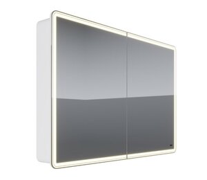 Изображение товара Зеркальный шкаф Lemark Элемент/Element LM120ZS-E, 120 см, LED-подсветка, с розеткой, белый матовый