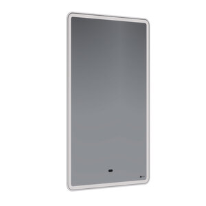 Изображение товара Зеркало Lemark Element LM50Z-E, 50 х 80 см, LED-подсветка, сенсорный выключатель, с подогревом, белое