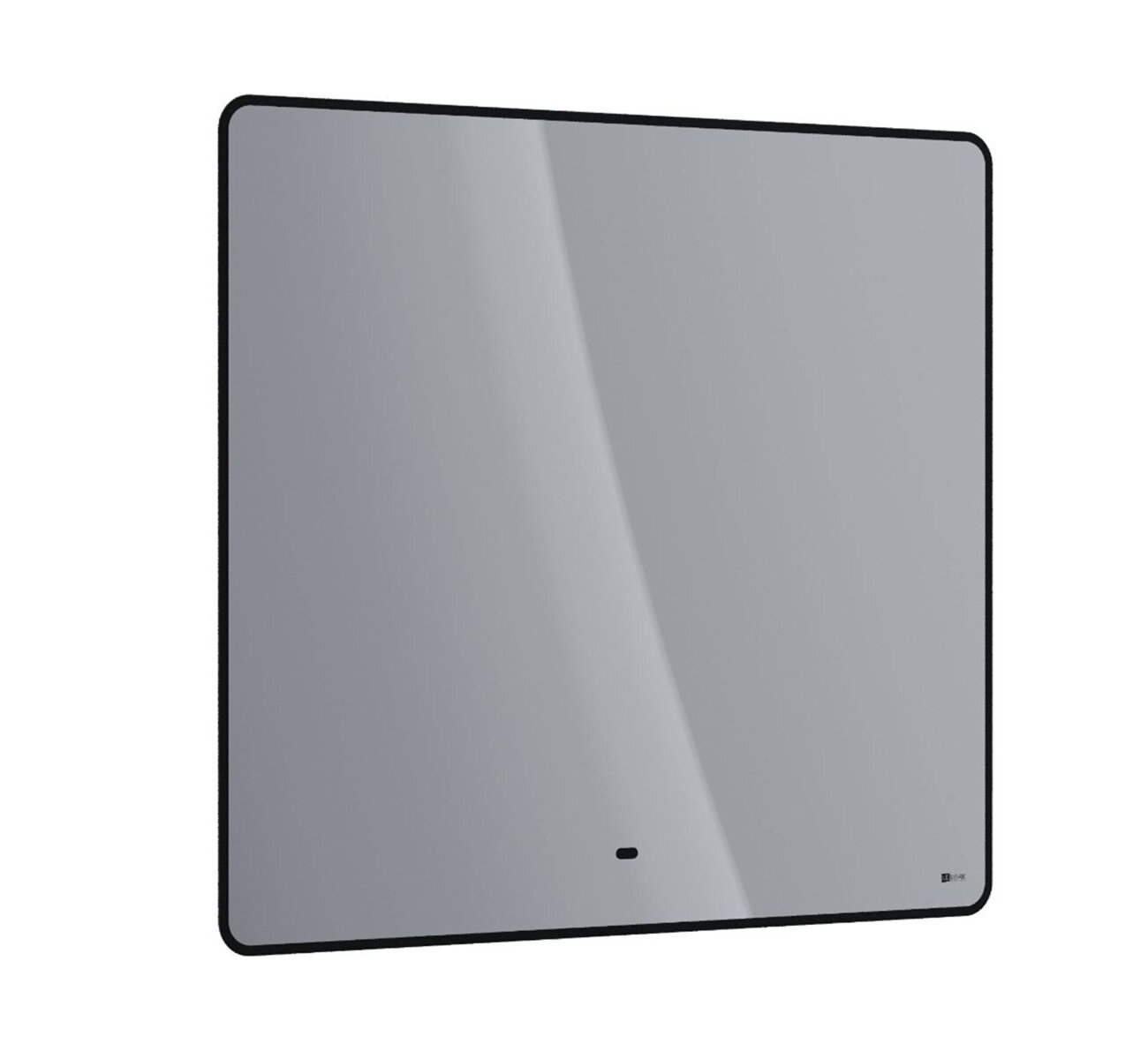Изображение товара Зеркало Lemark Миоблэк LM100ZM-black, 100 х 80 см, LED-подсветка, сенсорный выключатель, с подогревом, черное