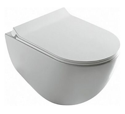 Изображение товара Подвесной унитаз Galassia Dream 7317 безободковый белый горизонтальный выпуск