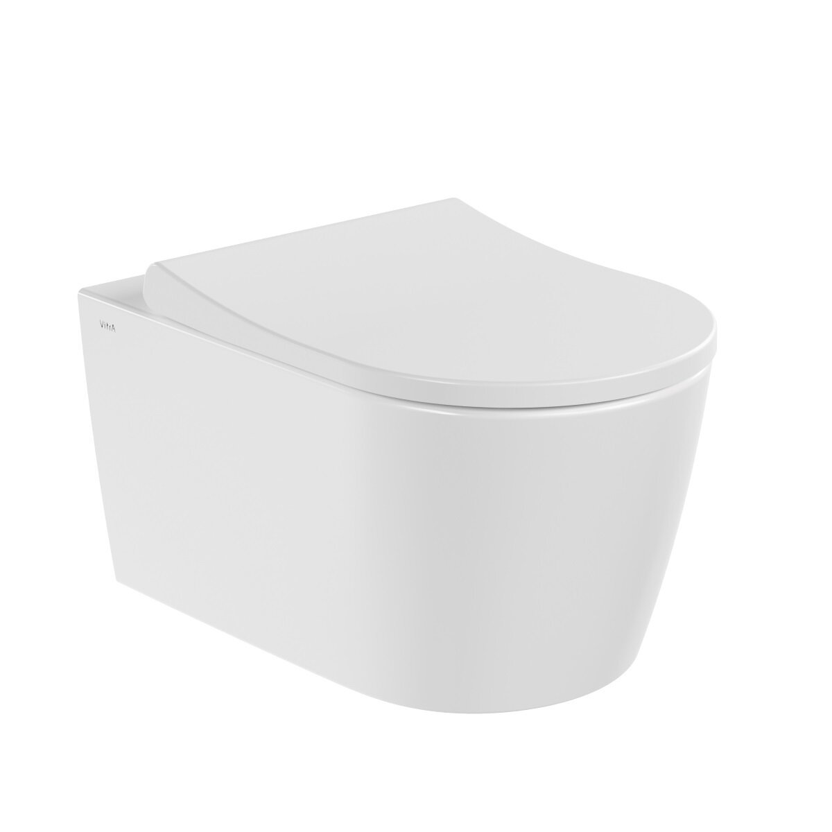 Изображение товара Подвесной безободковый унитаз VitrA Metropole Round (Метрополь Раунд) 7910B003-6429, безободковый, с сиденьем микролифт, смыв торнадо QuantumFlush (Квантум Флаш), белый