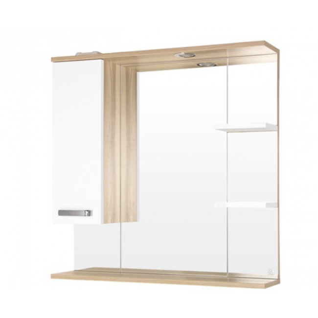 Изображение товара Зеркало-шкаф Style Line Ориноко 800/С 80 см, подвесное с подсветкой Изображение товара Зеркало-шкаф Style Line Ориноко 800/С 80 см, подвесное с подсветкой