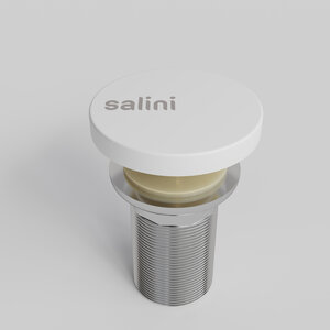 Изображение товара Донный клапан Salini D 502 для раковины S-Stone 162301MF, Сlick-Сlack, цвет белый матовый, покраска по RAL