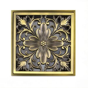 Изображение товара Решетка Bronze de Luxe Цветок, 10 х 10 см, бронза, 21975