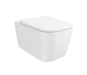 Изображение товара Подвесной безободковый унитаз Vitra Metropole Square 7906B003-6430, безободковый, с сиденьем микролифт, белый