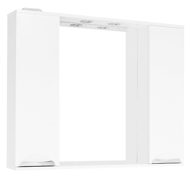 Изображение товара Зеркало шкаф с подсветкой Style Line Жасмин 100 см белый подвесной