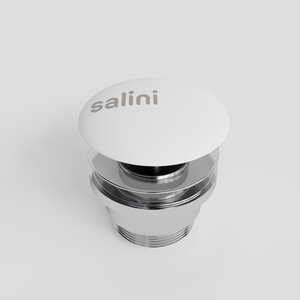 Изображение товара Донный клапан Salini D 505 для раковины S-Sense 164201MF, Сlick-Сlack, цвет белый матовый, покраска по RAL