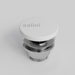 Изображение товара Донный клапан Salini D 506 для раковины S-Stone 162305M, Сlick-Сlack, цвет белый матовый