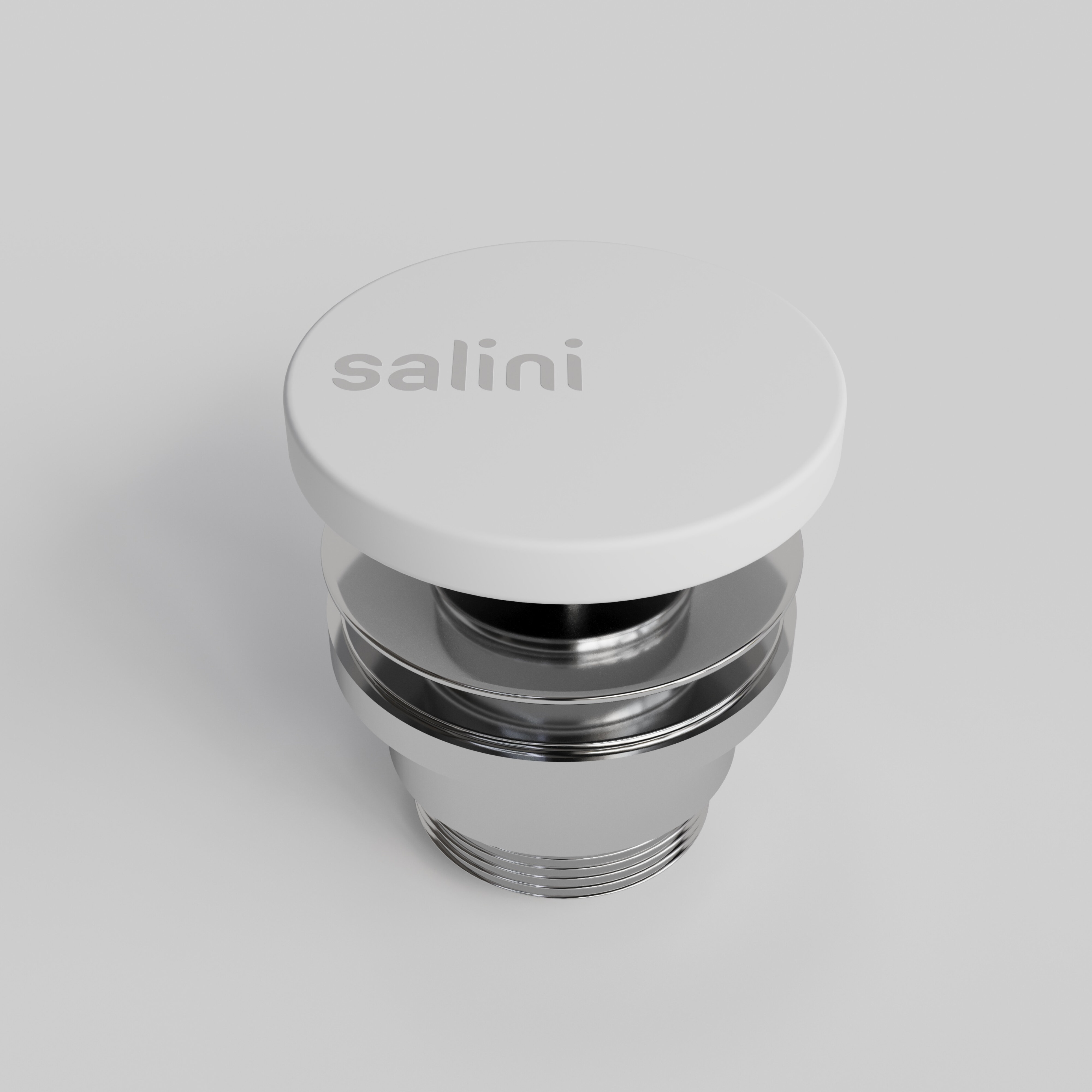 Изображение товара Донный клапан Salini D 506 для раковины S-Stone 162305M, Сlick-Сlack, цвет белый матовый