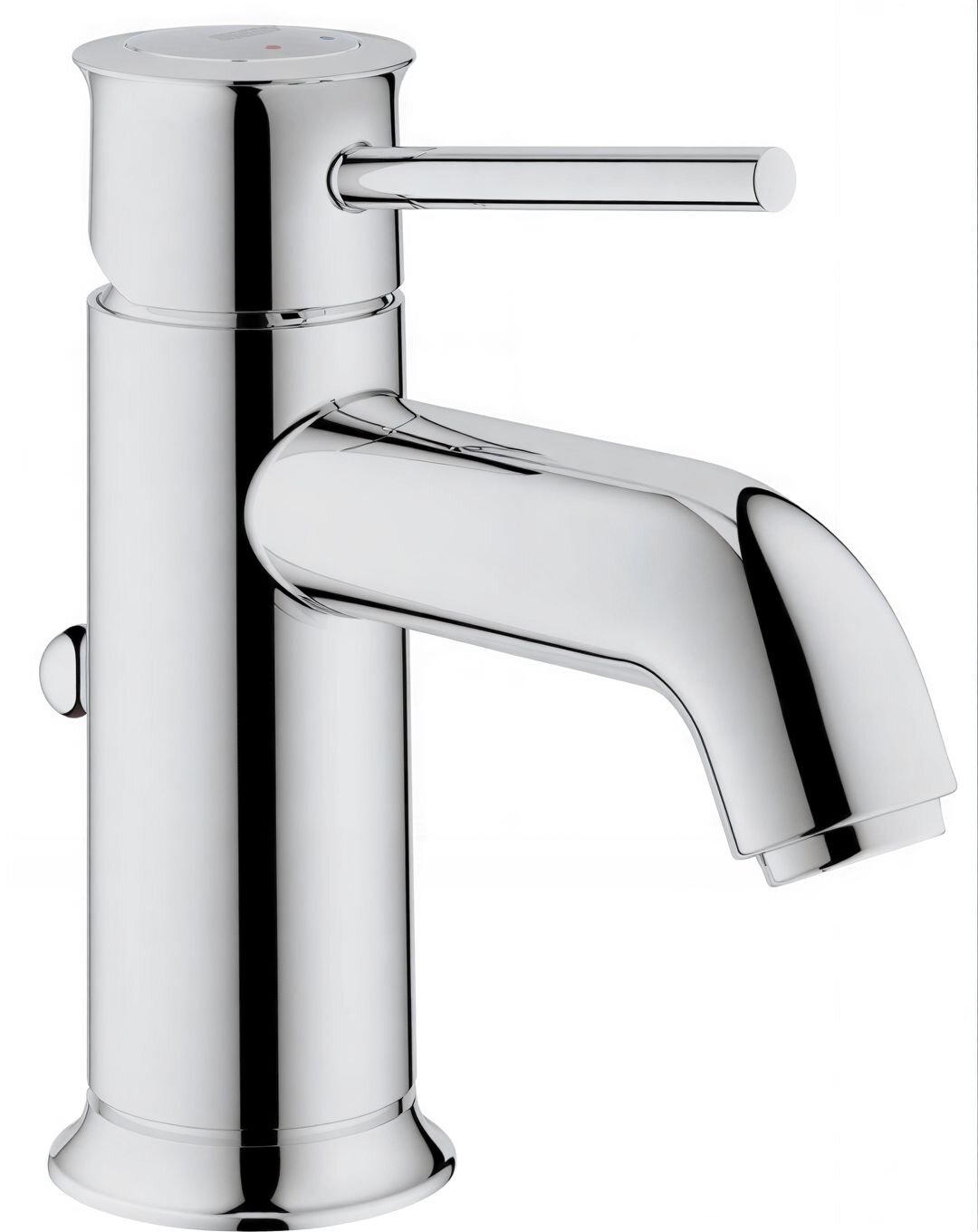Изображение товара Смеситель для раковины Grohe BauClassic с донным клапаном, хромированный Изображение товара Смеситель для раковины Grohe BauClassic с донным клапаном, хромированный