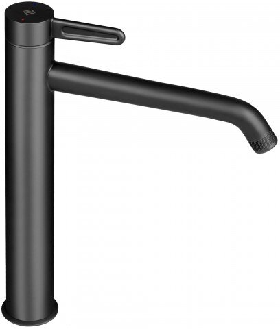 Изображение товара Высокий дизайнерский смеситель Jacob Delafon Nouvelle Vague для раковины черный матовый