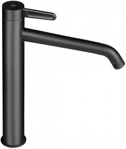 Изображение товара Смеситель Jacob Delafon  Nouvelle Vague E78340-BLV для раковины, высокий, без донного клапана, цвет черный матовый