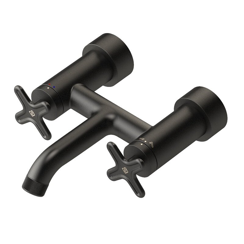 Изображение товара Смеситель для ванны и душа Jacob Delafon Nueva Vague с термостатом, черный матовый