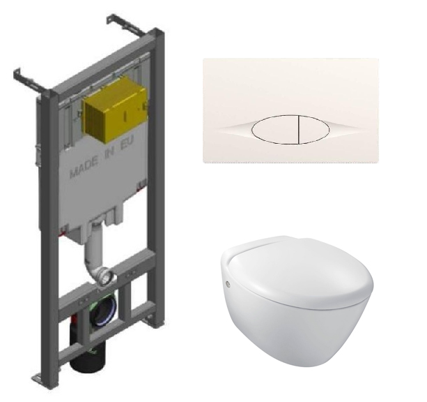 Изображение товара Jacob Delafon Presquile E4440-00 комплект унитаза подвесной с системой микролифта
