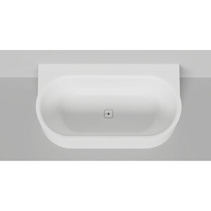 Изображение товара Ванна Salini Perla 1049204M, 170 х 90 см, из искусственного камня S-Stone, с донным клапаном, цвет белый матовый