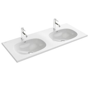 Изображение товара Раковина двойная Jacob Delafon Bastille EXBZ112-Z-00, 121 х 51.5 см, цвет белый