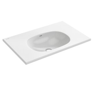 Изображение товара Раковина Jacob Delafon Bastille EXCB102-Z-00, 81 х 51.5 см, без отверстия для смесителя, цвет белый