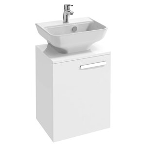 Изображение товара Тумба под раковину Jacob Delafon Struktura EB1397G-N18, 45 см, цвет белый блестящий, петли слева