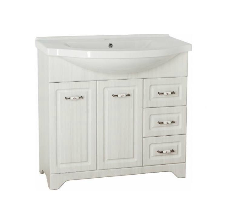 Изображение товара Тумба под раковину Style Line Олеандр-2 90 ЛС-00000485, рельеф пастель