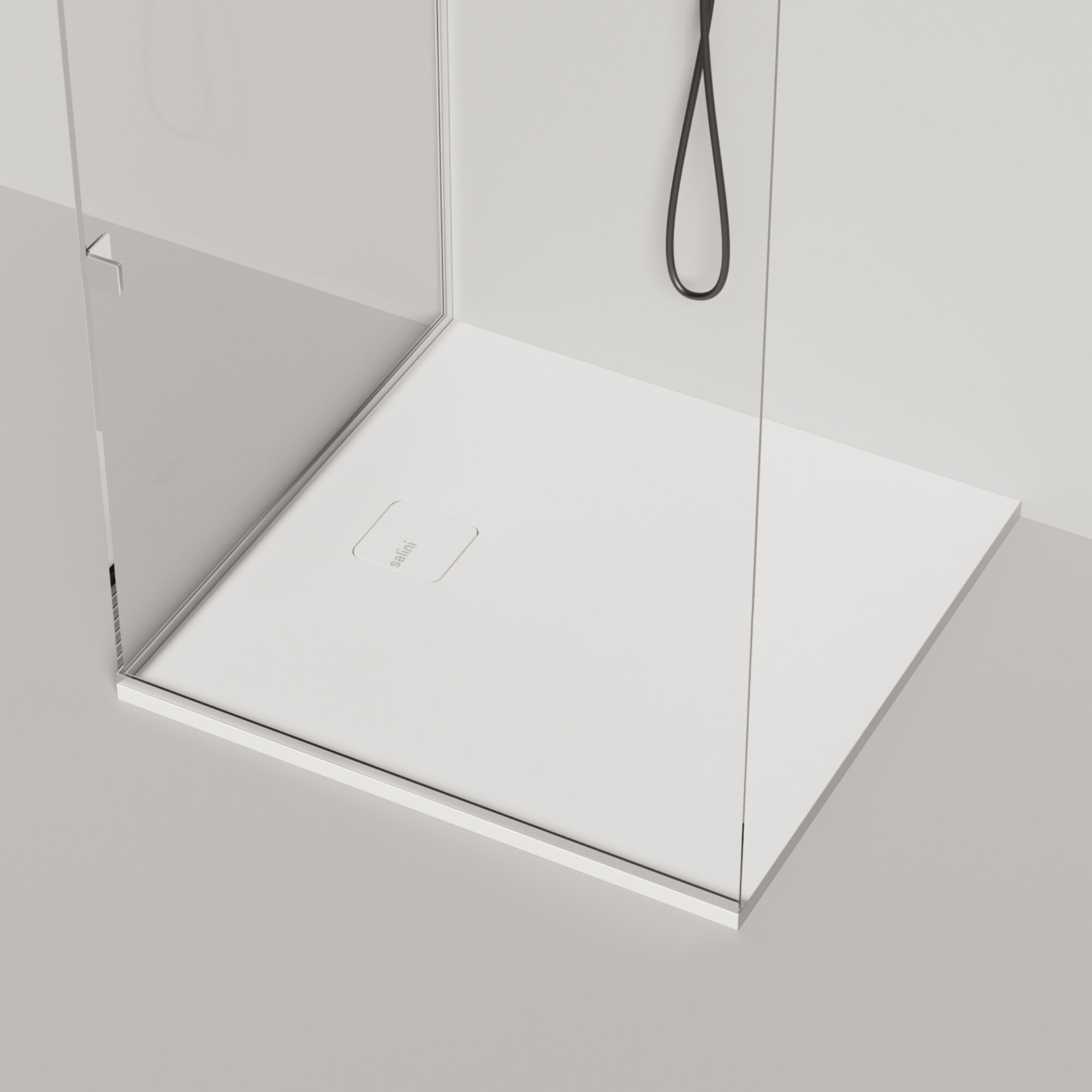 Изображение товара Душевой поддон Salini Oasi 120324MF, 100 x 100 см, квадратный, из материала S-Stone, цвет белый матовый, покраска по RAL полностью Изображение товара Душевой поддон Salini Oasi 120324MF, 100 x 100 см, квадратный, из материала S-Stone, цвет белый матовый, покраска по RAL полностью