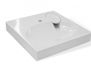 Изображение товара Раковина Эстет Lea 60 x 60 см, искусственный камень, на стиральную машину, ФР-00001624