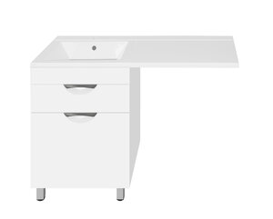 Изображение товара Тумба под раковину Style Line Жасмин 60 см, напольная, белая