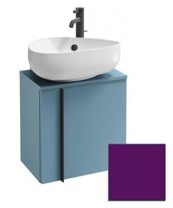 Изображение товара Тумба под раковину Jacob Delafon Nouvelle Vague 45 см, EB3045D-S20, цвет сливовый сатин, петли справа