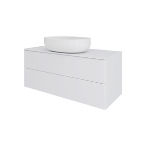 Изображение товара Тумба c раковиной Orange Otto Ot-100TuMDF+B05-520W, 100 см, подвесная, цвет белый