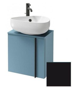 Изображение товара Тумба под раковину Jacob Delafon Nouvelle Vague 45 см, EB3045G-274, цвет черный глянцевый, петли слева