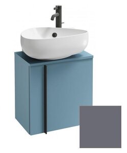 Изображение товара Тумба под раковину Jacob Delafon Nouvelle Vague 45 см, EB3045D-S40, цвет насыщенный серый сатин, петли справа