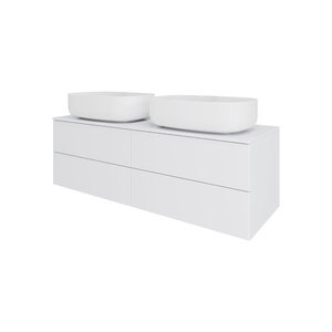 Изображение товара Тумба c раковиной Orange Otto Ot-130TuMDF+B07-540W, 130 см, подвесная, цвет белый