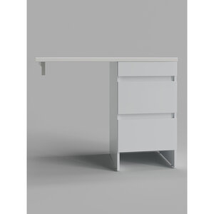 Изображение товара Тумба c раковиной Agger Клин CLE1100ANWH-SL/CLE1100ANWH-SR, 110 см, напольная, левая/правая, цвет белый
