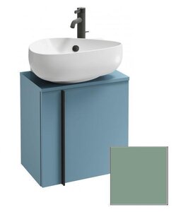 Изображение товара Тумба под раковину Jacob Delafon Nouvelle Vague 45 см, EB3045D-G95, цвет оливковый глянцевый, петли справа