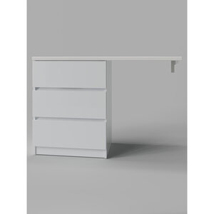 Изображение товара Тумба c раковиной Agger Клин CLE1300ANWH-SL/CLE1300ANWH-SR, 130 см, напольная, левая/правая, цвет белый