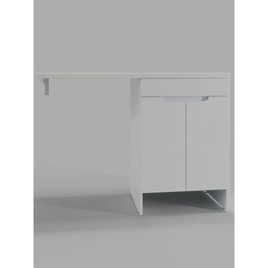 Изображение товара Тумба c раковиной Agger Клин CLE1200ANWH-D-SKL/CLE1200ANWH-D-SKR, 120 см, напольная, левая/правая, цвет белый
