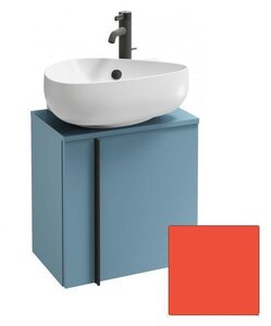 Изображение товара Тумба под раковину Jacob Delafon Nouvelle Vague 45 см, EB3045D-S45, цвет ярко-красный сатин, петли справа