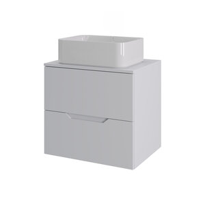 Изображение товара Тумба c раковиной Agger Свит SWE600ETWH-ST-2460W, 60 см, подвесная, цвет белый матовый