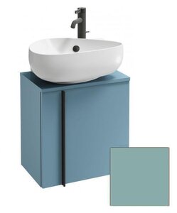 Изображение товара Тумба под раковину Jacob Delafon Nouvelle Vague 45 см, EB3045D-S43, цвет ментол сатин, петли справа