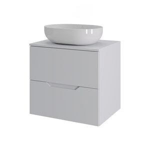 Изображение товара Тумба c раковиной Agger Свит SWE600ETWH-ST-5480W, 60 см, подвесная, цвет белый матовый