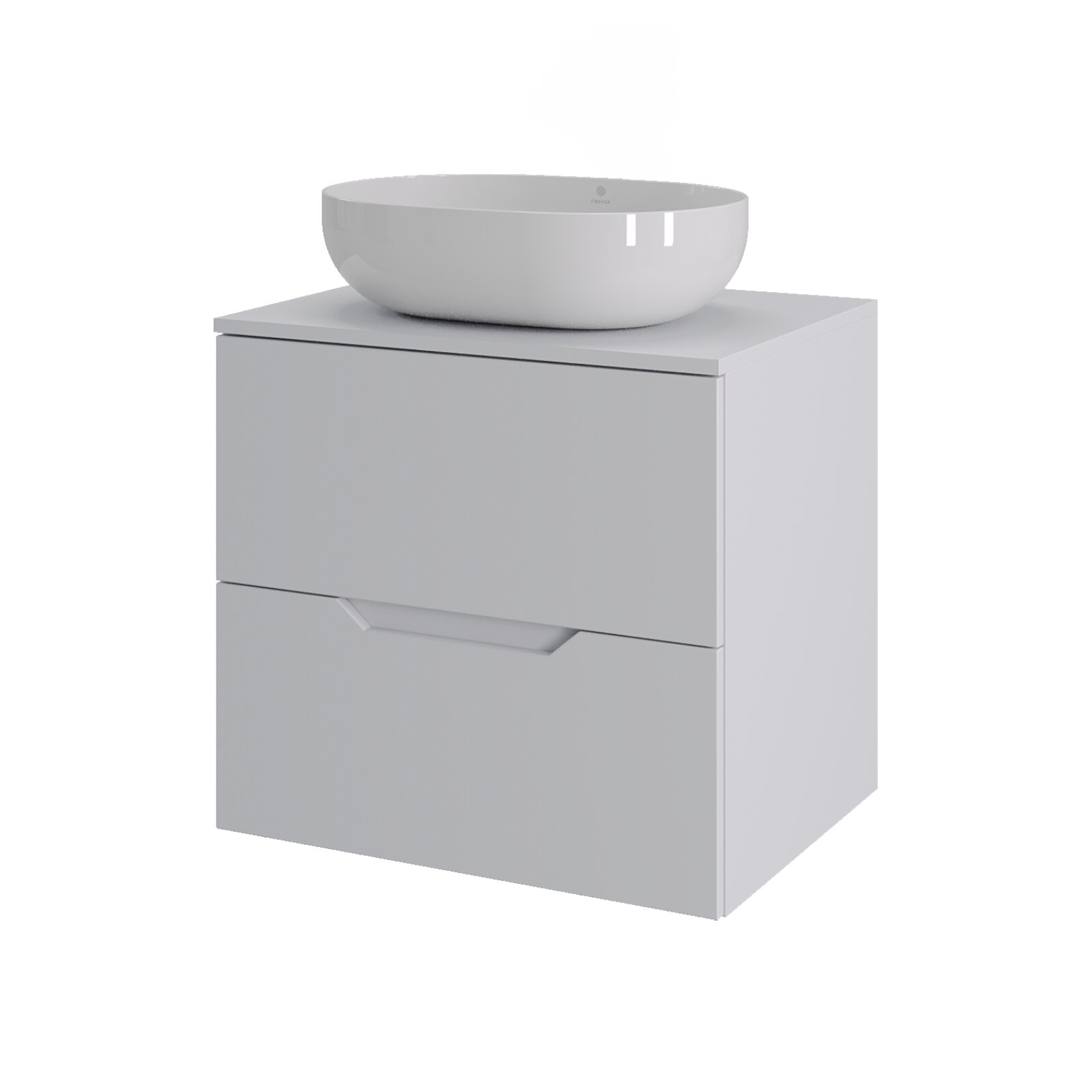 Изображение товара Тумба c раковиной Agger Свит SWE600ETWH-ST-5480W, 60 см, подвесная, цвет белый матовый