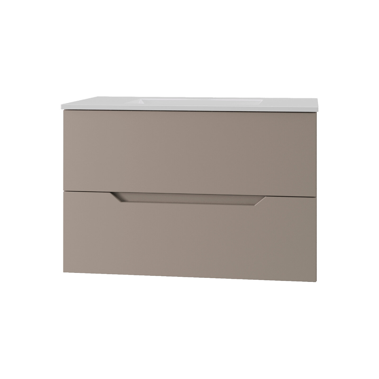 Изображение товара Тумба Agger Свит SWE800ETLT-3800W с раковиной, 80 см, латте матовый