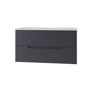 Изображение товара Тумба c раковиной Agger Свит SWE1000ETGR-31000W, 100 см, подвесная, цвет графит матовый