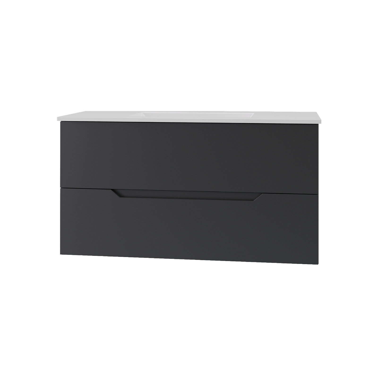 Изображение товара Тумба c раковиной Agger Свит SWE1000ETBL-31000W, 100 см, подвесная, цвет черный матовый Изображение товара Тумба c раковиной Agger Свит SWE1000ETBL-31000W, 100 см, подвесная, цвет черный матовый