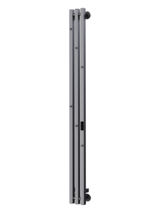 Изображение товара Полотенцесушитель электрический Indigo Style 3 pro LSPRE150-13GFMRt, ширина 13 см, высота 150 см, диммер справа, графит металлик